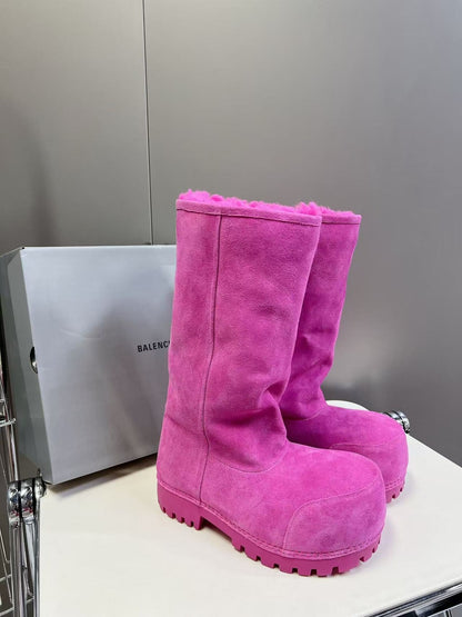 Pink Balenci boots