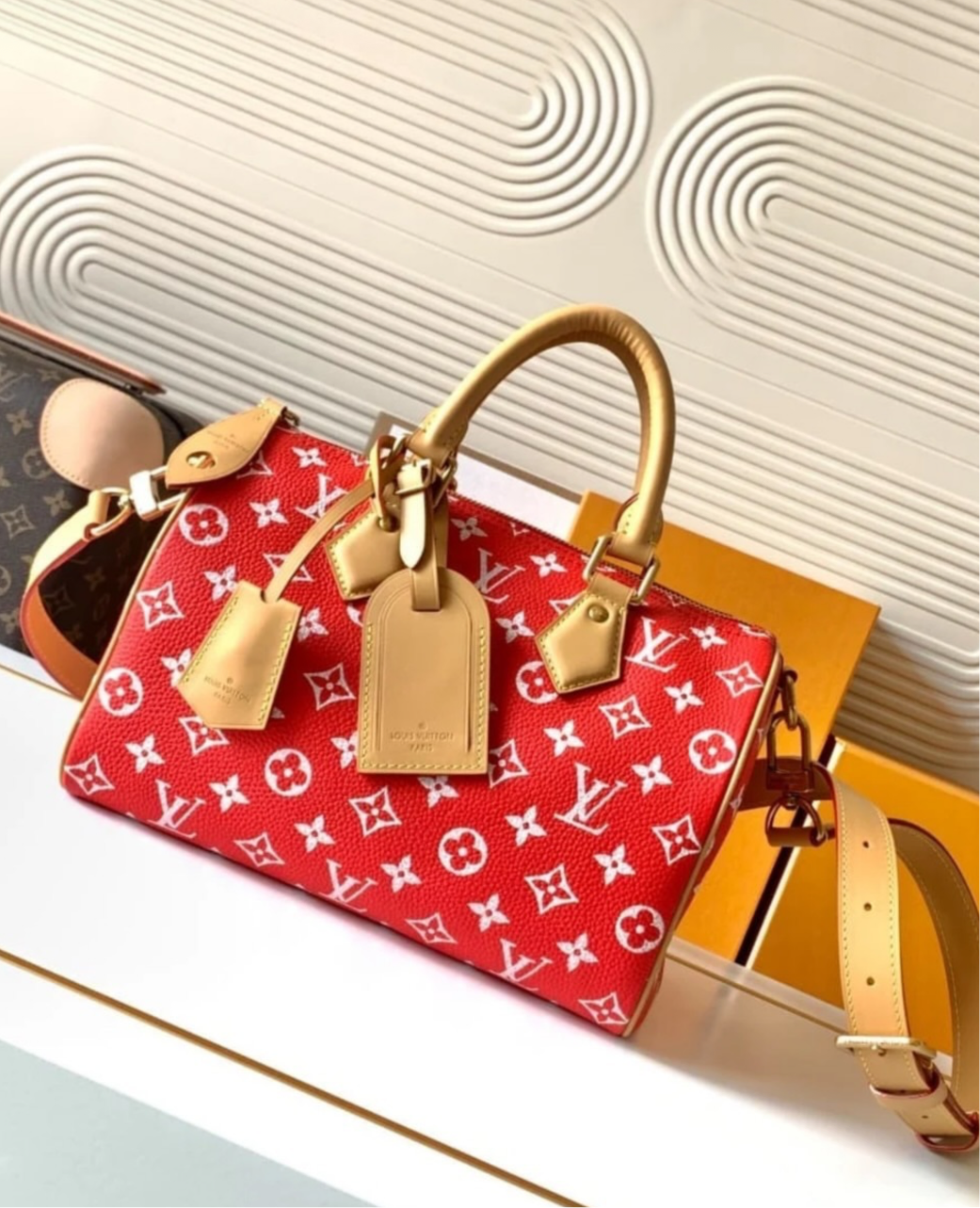 Red LV Bag