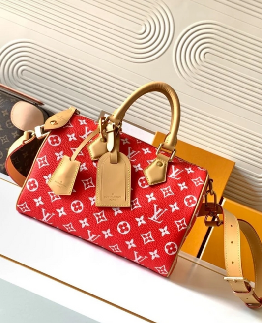 Red LV Bag