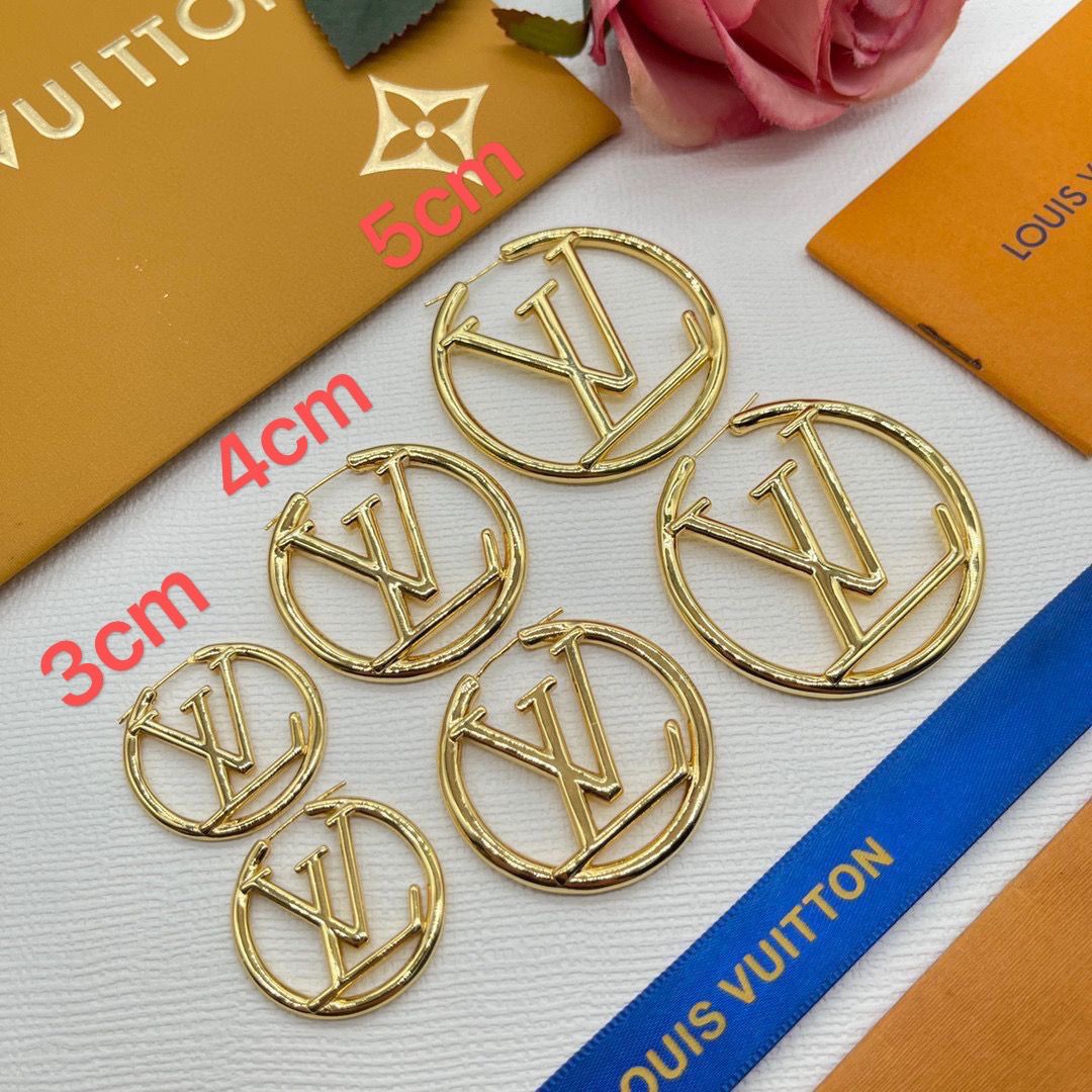 Gold LV hoops